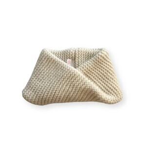 Zara ivory knit neck warmer